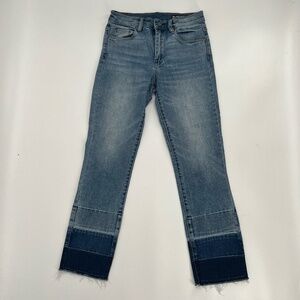 Blank NYC The Madison Crop High-Rise Crop Release Hem Jeans Size 25 Women's